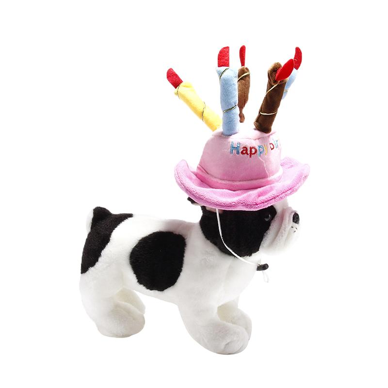 Dog Hat Pet Dog Cat Hat Birthday Cake Cap Pet Birthday Party Costume Accessories Cartoon Pet Dog Dress Up Hat Pet Supplies