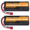 Аккумулятор LiPo Youme 3S 11.1V 3300mAh Аккумулятор для RC 50C для RC Traxxas Автомобиля Лодки Грузовика Багги Трагги (2 шт.)