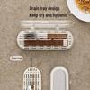 Guan Zhuojia Dustproof Draining Cutlery Storage Box