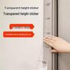 Transparent Removable Wall Height Chart Sticker for Kids – Accurate Measurement, Easy Wall Removal