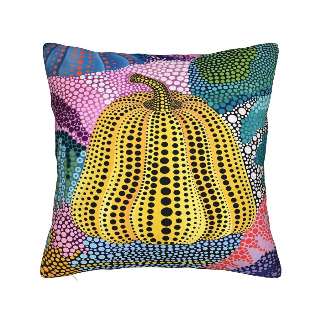 Yayoi Kusama Abstract Face Pillow Case Japanese Artist Custom Pillow Cover For Chair Sofa Home Decor Kawaii Cushion Cover