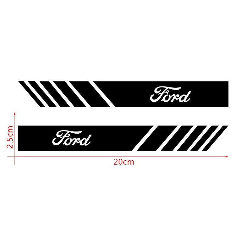 Car Sticker Hot For Ford New Car Sticker Non Fading Strips Rear View Mirror For Ford Focus 2 3 MK2 MK3 MK4 Kuga Fiesta Ecosport