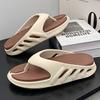 Pallene Men Fashion Casual Summer Sandals Beach Slippers For Men Thick Bottom Flip Flops Men Home Non-Slip Bathroom Slides