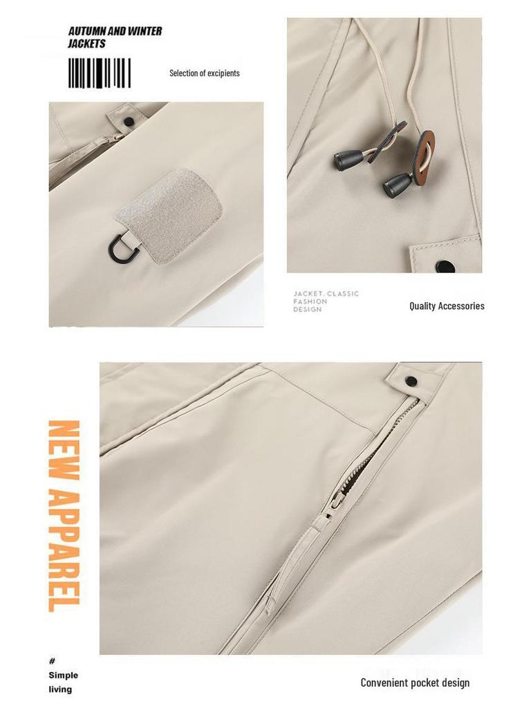 2024 Весна/Осень Корейский стиль Куртки для улицы с капюшоном для мужчин и женщин