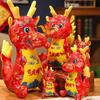 Кавайный мультяшный дракон, плюшевая кукла, игрушка, 2024 год, кукла-талисман, украшение, мягкая подушка с животными, китайская кукла дракона по зодиаку, детский подарок на Новый год