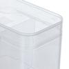 Cosmetic Wash Towel Storage Box 2 Grid Plastic With Lid Cotton Unloading Tool