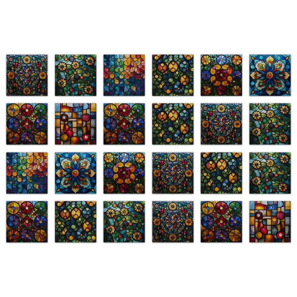 Wall Decorative Tile Art Pvc Crystal Wall Sticker Self-Adhesive Kitchen Waterproof And Oil-Proof Wallpaper Tile Sticker