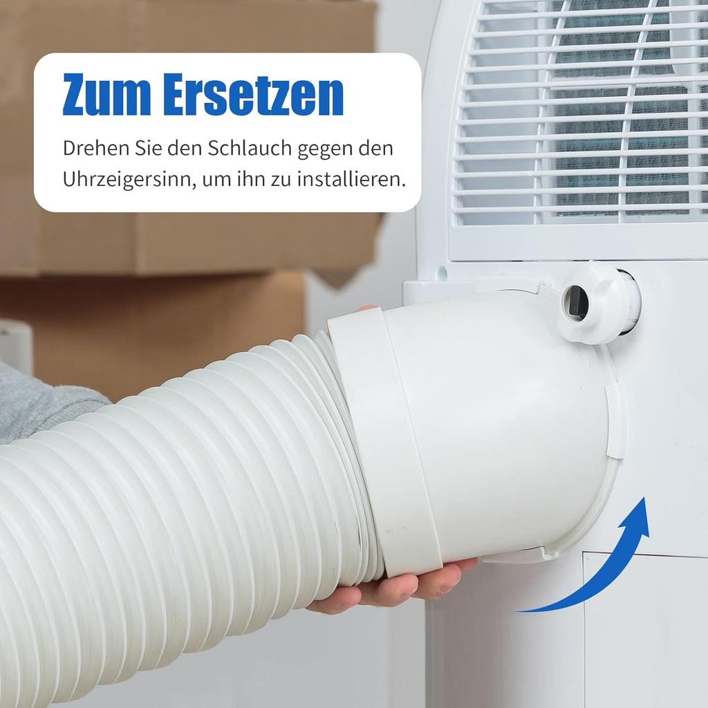 Exhaust Hose 150mm, 2m White PVC Hose For Air Conditioning / Exhaust Hose / Exhaust Hood