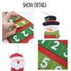 New Year Gift Christmas Calendars Pendant Cartoon Snowman Santa Claus Countdown Calendar Xmas House Wall Hanging Ornament