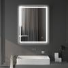90 x 70cm LED Bathroom Mirror with Lights, Dimmable Makeup Mirror, Vanity Mirror with 3 Colour, Smart Touch, Anti-Fog
