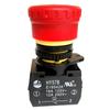 KEDU HY57B 1NO Mushroom Head Emergency Stop Pushbutton Switches 12A/250V,Red