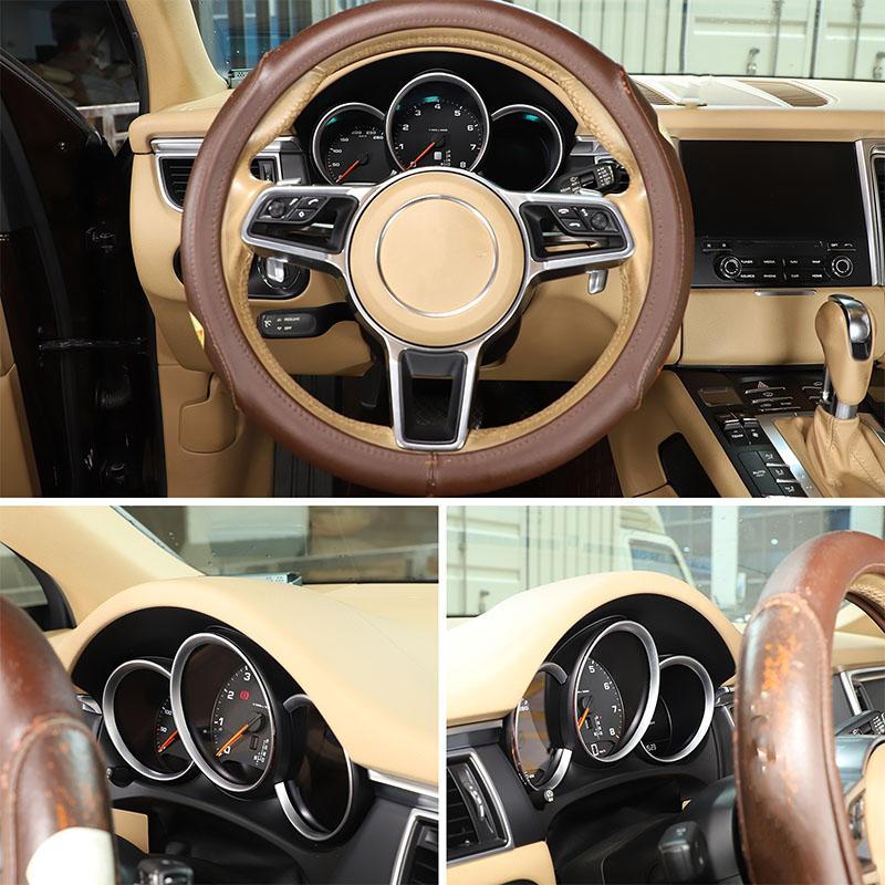 Для Porsche Macan 2014-2026 ABS Красная Декоративная Рамка Панели Приборов Кольцо Ободка Шкала Стиль Отделка Аксессуары для Салона Автомобиля