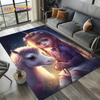 3D Милый Мультяшный Единорог Мечтательная Девочка Ковер Коврик для Гостиной Спальни Дома Украшение Дивана, Детский Коврик Нескользящий Пол Коврик Подарок
