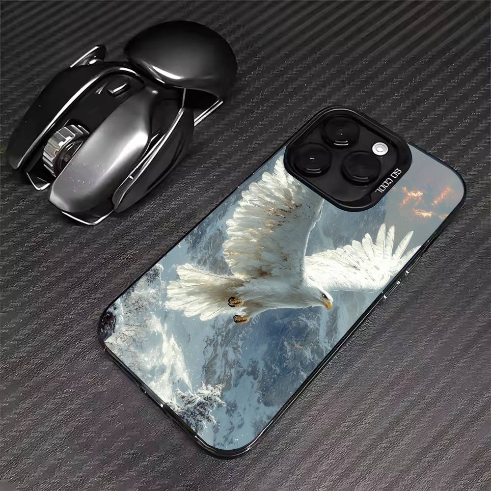 Крутой чехол для телефона с изображением орла для iPhone 17 16 15 14 13 12 11 Pro Max XS Max 7 8 Plus Ударопрочный силиконовый матовый чехол