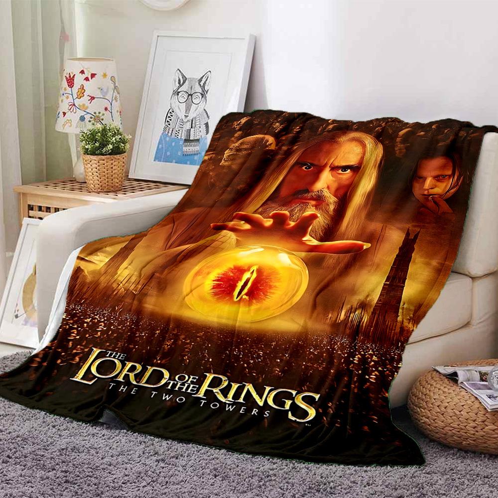 1pc Lord of the Rings Two Towers Flannel Blanket Soft Warm Throw for Home, Office, Travel, All-Season Cozy Bedding Gift L1416