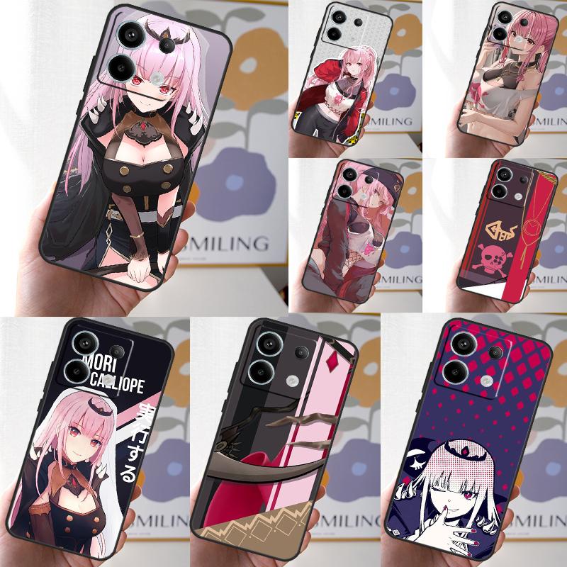 Чехол Hololive Mori Calliope для Xiaomi Redmi Note 13 Pro 12 11 10 9 Note 12S 10S 11S 9S Redmi 12 10C 12C 13C