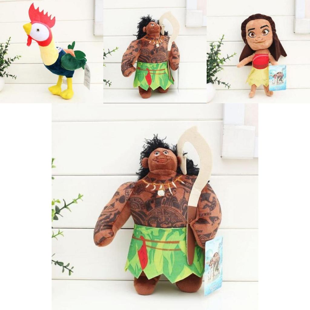 Premium Quality Movie Moana Maui Pua Heihei Plush Dolls For All Ages