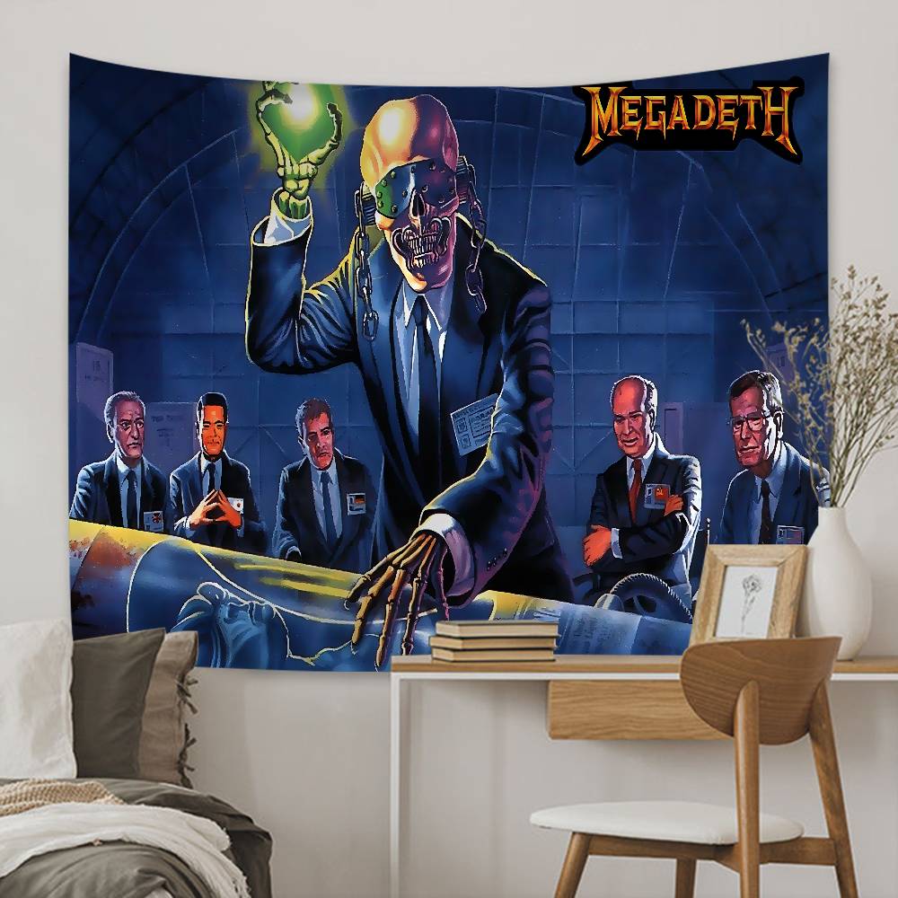 Рок-группа Megadeth Хиппи Настенные Гобелены Бохо Настенные Гобелены Мандала INS Домашний Декор