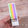 Rainbow Candle Gradient Rainbow Birthday Candle Creative Colored Pencil Slim Candle Cake Decorative Wax