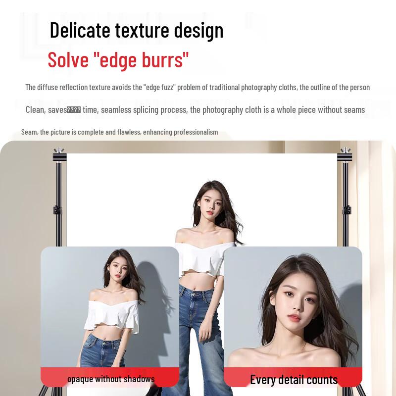 LATZZ 1.6x2m White Non-Woven Photography Background