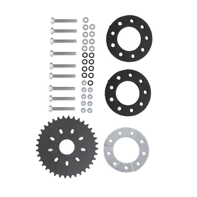 36 Teeth Flat Sprocket  Proof Wear Resistant 9 Bolt Easy Installation Rear Sprocket for 2 Stroke for Motorized