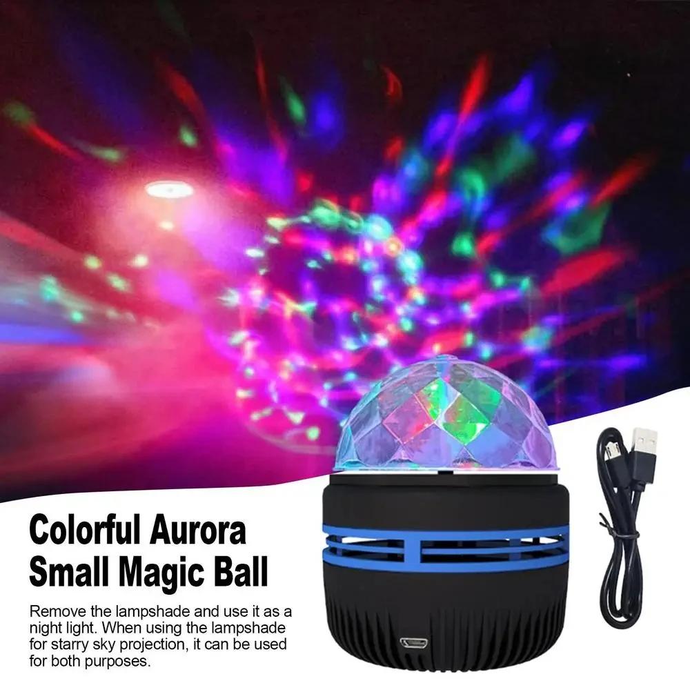 Starry Sky LED Projector Light USB Automatic Rotating Galaxy Night Lights For Mini Party KTV Home Theater Christmas Decoration