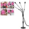 Светодиодная лампа для растений Grow Lights, 4 головки, красный, синий, желтый, полный спектр, с авто включением/выключением, на гибкой ножке, для комнатных растений