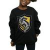 Harry Potter Girls Hufflepuff Crest Flat Sweatshirt