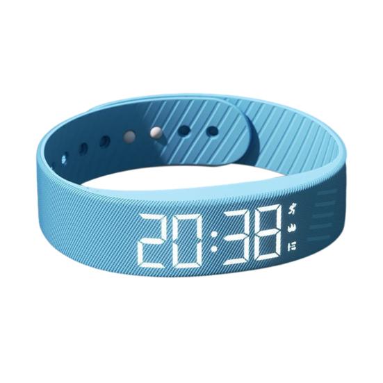 Вибрирующий будильник-напоминание Часы Студенческий бесшумный будильник Браслет Цифровые часы с шагомером Вибрация Секундомер Таймер для глубоко спящих Мужские
