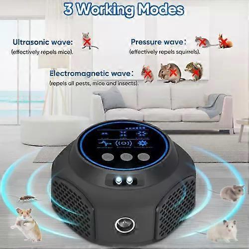 Pro 360° Electronic Control Ultrasonic Repellent Pest Rat Mice Rodent Repeller less