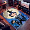 1pc Coraline Print Area Rug - Soft,Washable Non-Slip Indoor Mat for Office Chairs,Living Room,Home Office Decorative Rug