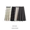 Kaslead New Arrival Women's Fashion Style Fashion Polka Dot Elastic Waist Long Satin Skirt