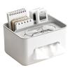 Multifunctional Tissue Box Napkin Holder Home Office Living Room Desk Organizer