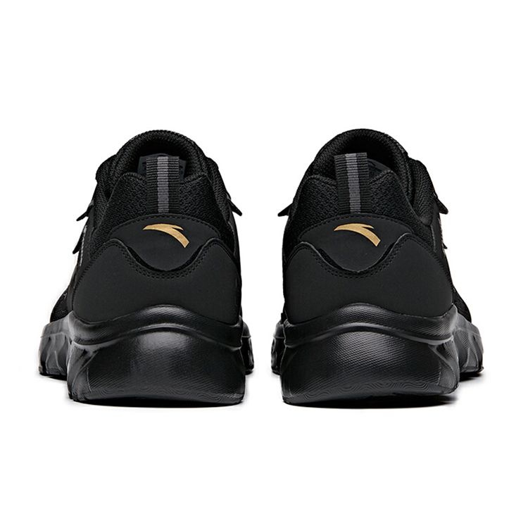 Anta Lightweight Shock Absorbing Non-Slip Wear-Resistant Breathable Low-Top Running Shoes Men Sneakers Black 912525514F-1