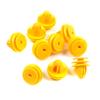 ESC Auto Parts ECF5000 10 шт. крепежные заклепки для кузова автомобиля, нажимные фиксаторы, желтые для Chevrolet GM Kia Hyundai
