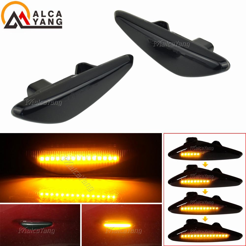 For Mazda MX-5 RX8 08-12 6 Atenza GH 10-13 5 Premacy CW Fiat 124 Spider LED Dynamic Turn Signal Side Marker Light Blinker Light