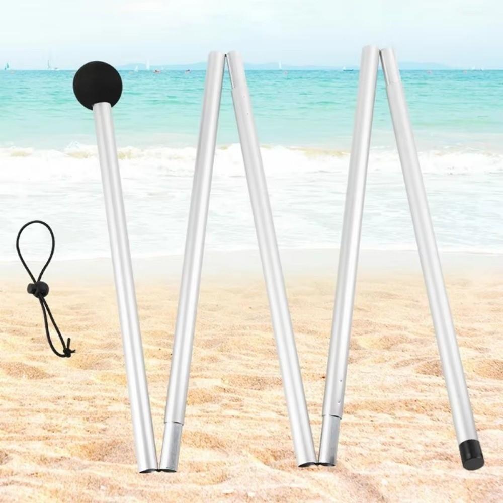 1.6/2M Beach Canopy Tent Pole Aluminum Alloy Shelter Tarp Pole For Camping Party