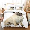 Cute Dog Bedding Set Single Twin Full Queen King Size Pet Dog Bed Set Aldult Kid Bedroom Duvetcover Sets 3D Print 030