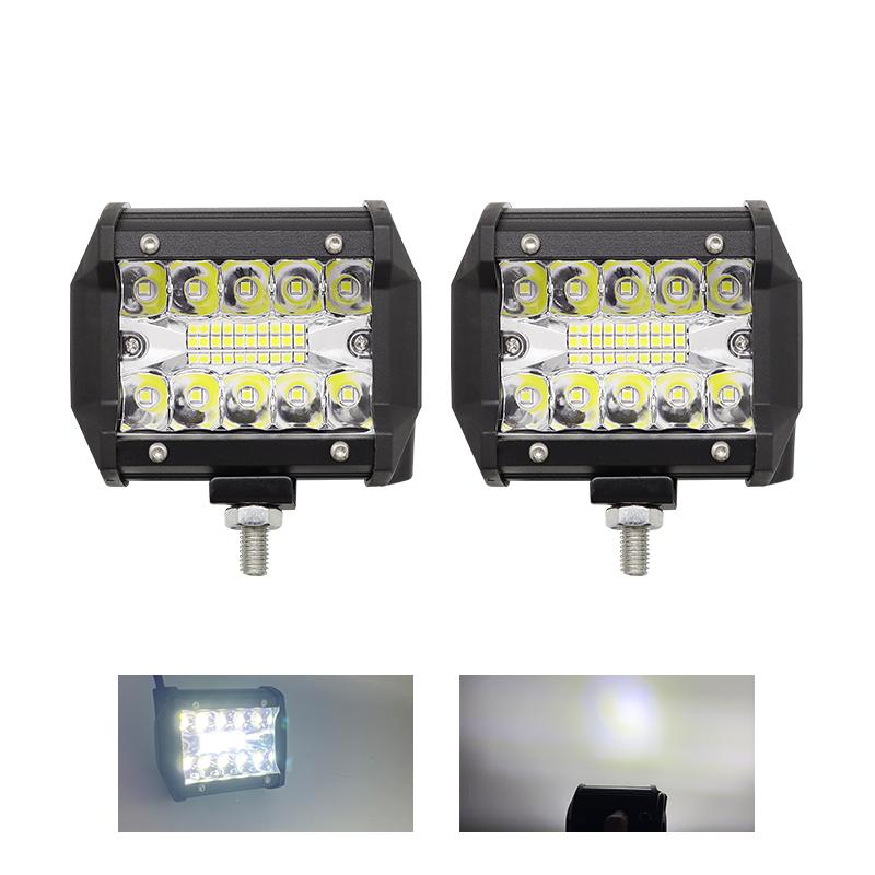 Driving Light 60W 4" LED Combo Work Light Bar Spotlight Off-road Driving Fog Lamp for Truck Boat