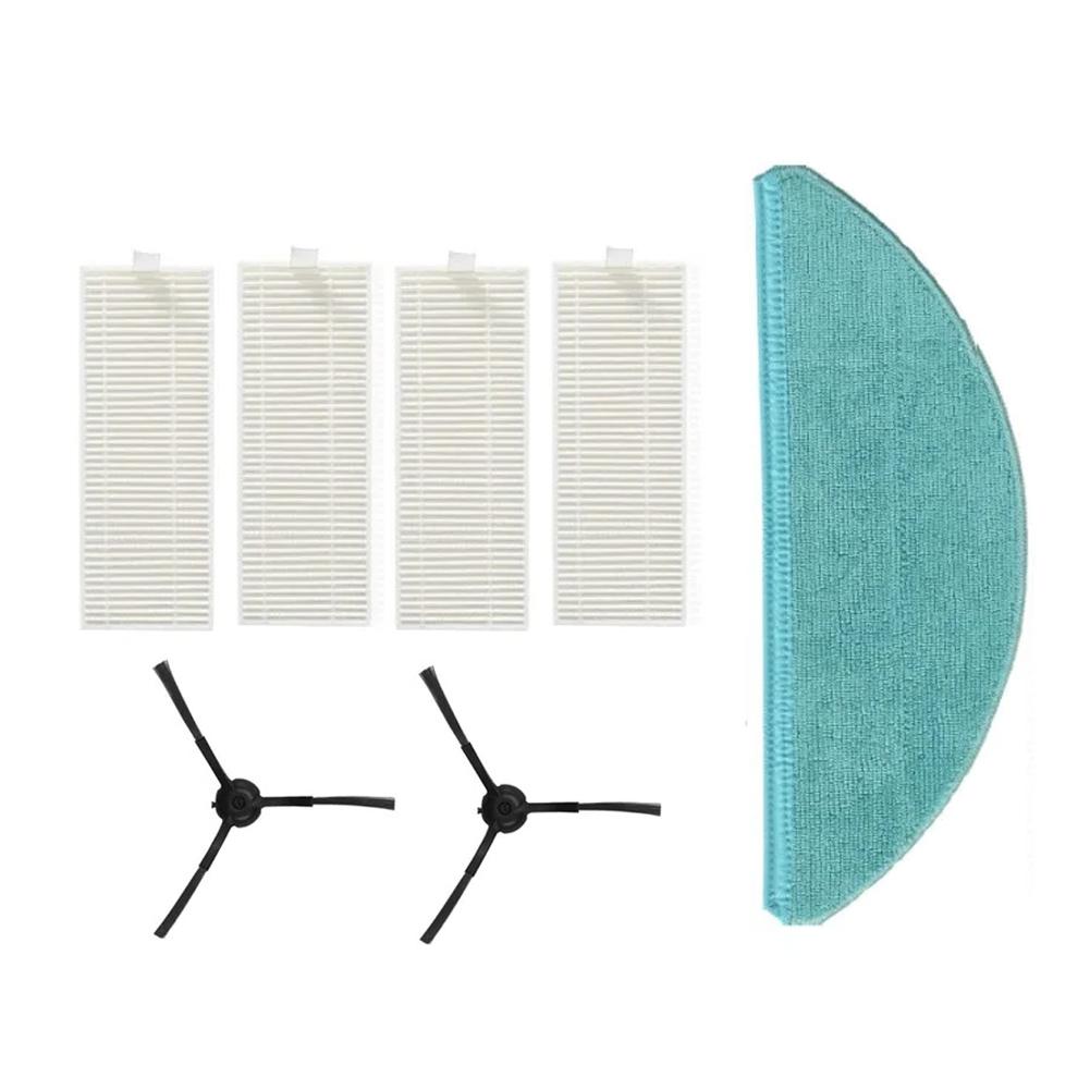 Side Brushes Mop Cloth Kit Vacuum Cleaner Accessories For Cecotec For CONGA 8090 For ULTRA Replacement Parts