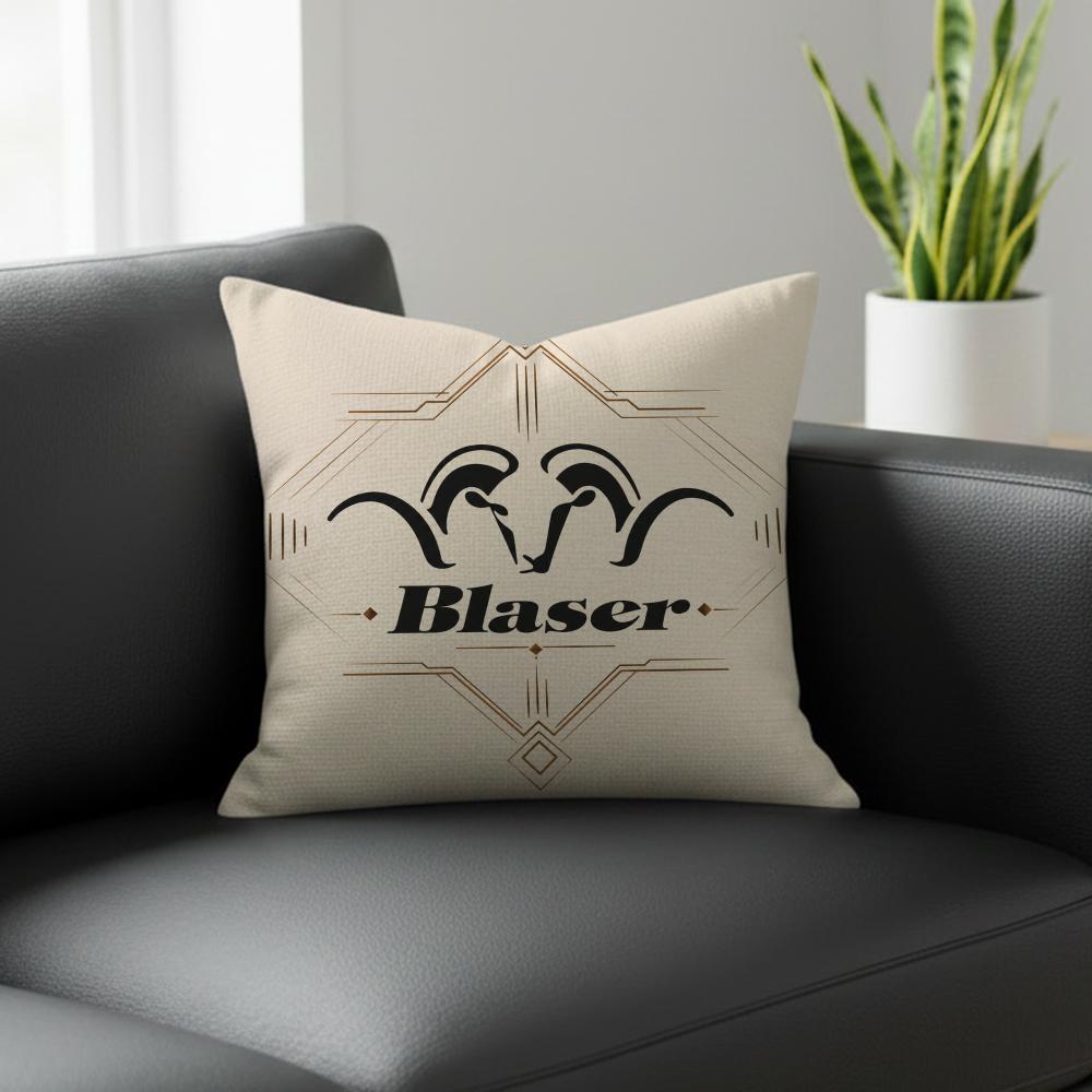 Brand Blaser Cushion Cover Natural Linen Pillowcase Set AllinOne Decor for Sofa Bedroom Chair