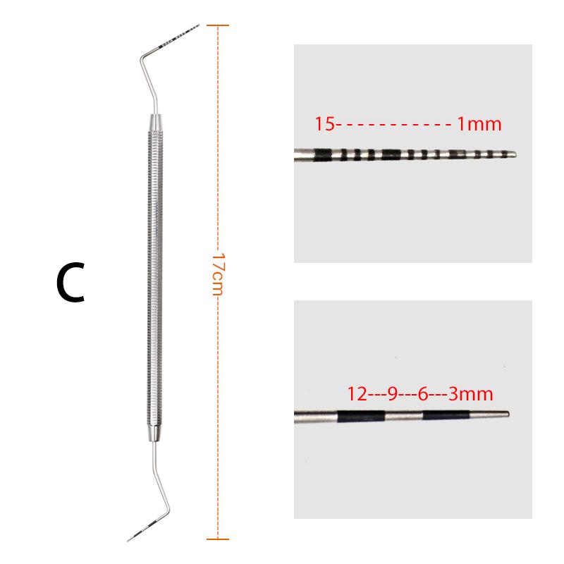 1 шт. стоматологический пародонтальный зонд из нержавеющей стали со скалером Explorer, инструмент, эндодонтическое оборудование, материал зонда