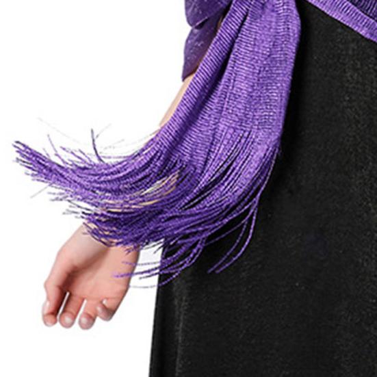 Metallic Shawl Glittery Glow Women Sparkling Wrap Tassel Bucket Design Formal Occasion Shawl Versatile Evening Shawl