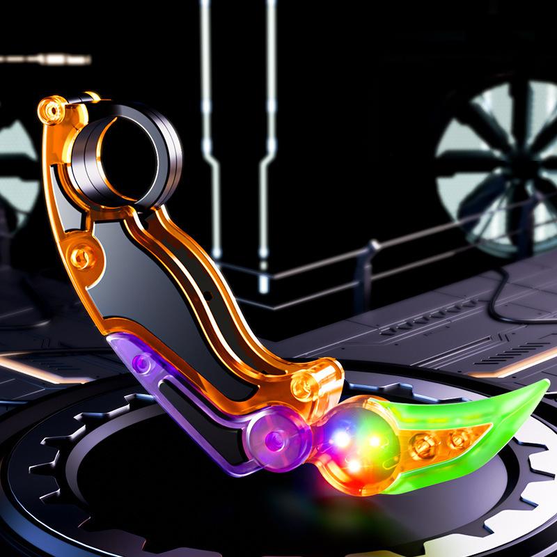 3D печатный гравитационный нож-коготь, игрушка для снятия стресса, бабочка, складной нож-коготь, светящийся нож-коготь, телескопическая вращающаяся игрушка