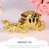 Exquisite Candy Packaging Boxes Golden Cart Shape Wedding Candy Boxes