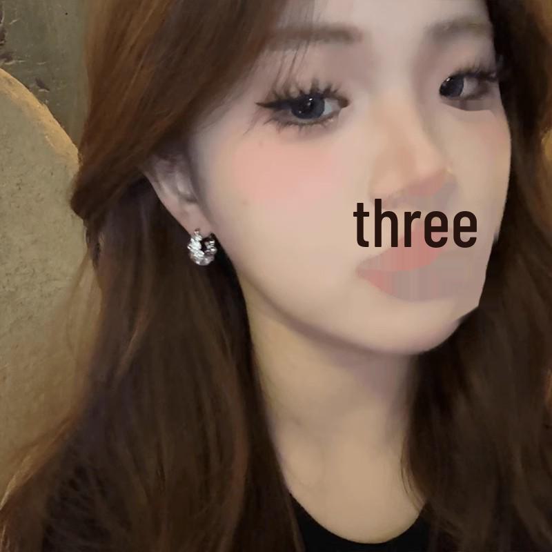 Элегантные сверкающие бриллиантовые серьги для женщин — модные и универсальные, дизайн с бриллиантами, популярный стиль интернет-знаменитостей