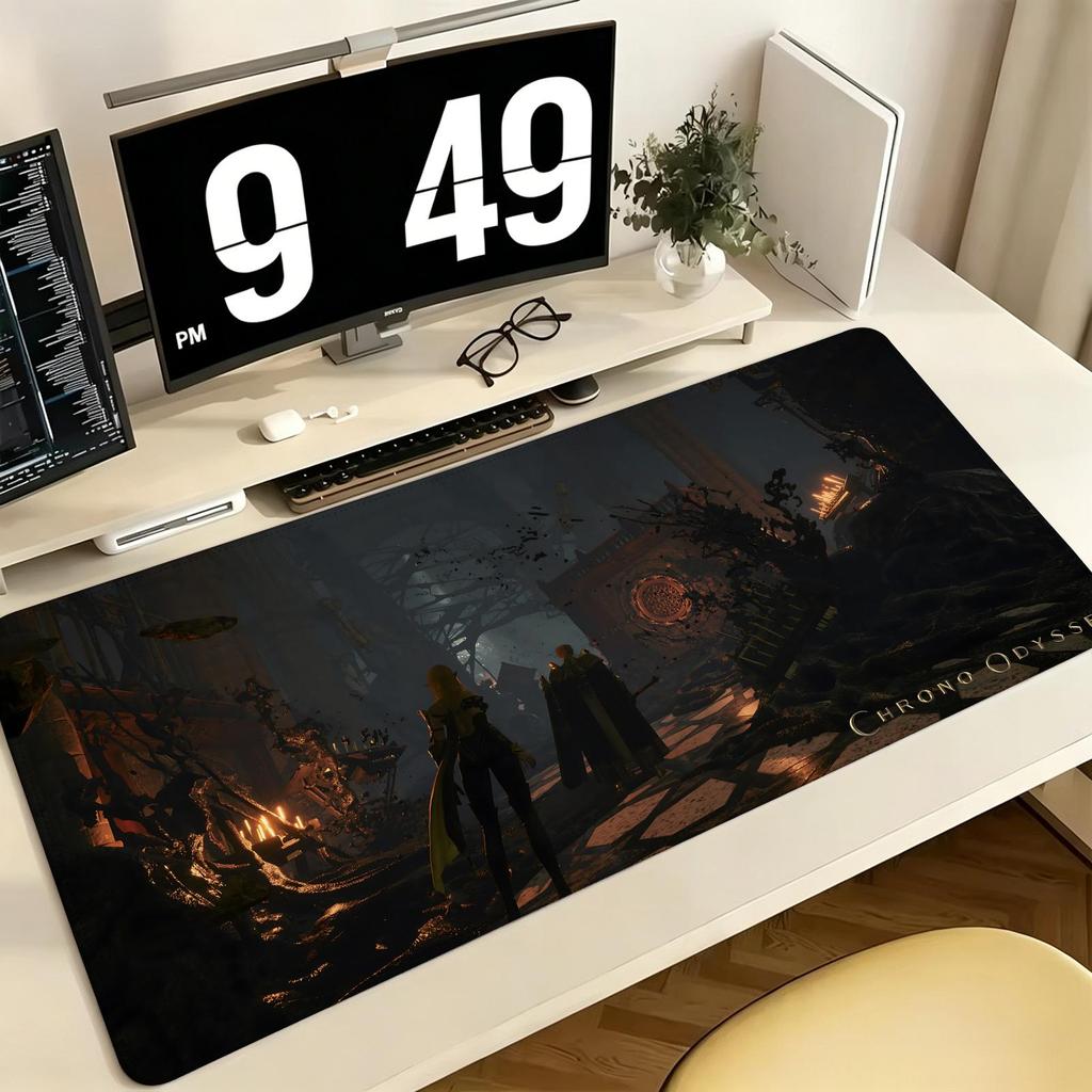 Pro ESports Xxl Gaming Mousepad Extra Large NonSlip Stitched Edge Keyboard Laptop Desk Mat For Pc Gamer Chrono Odyssey
