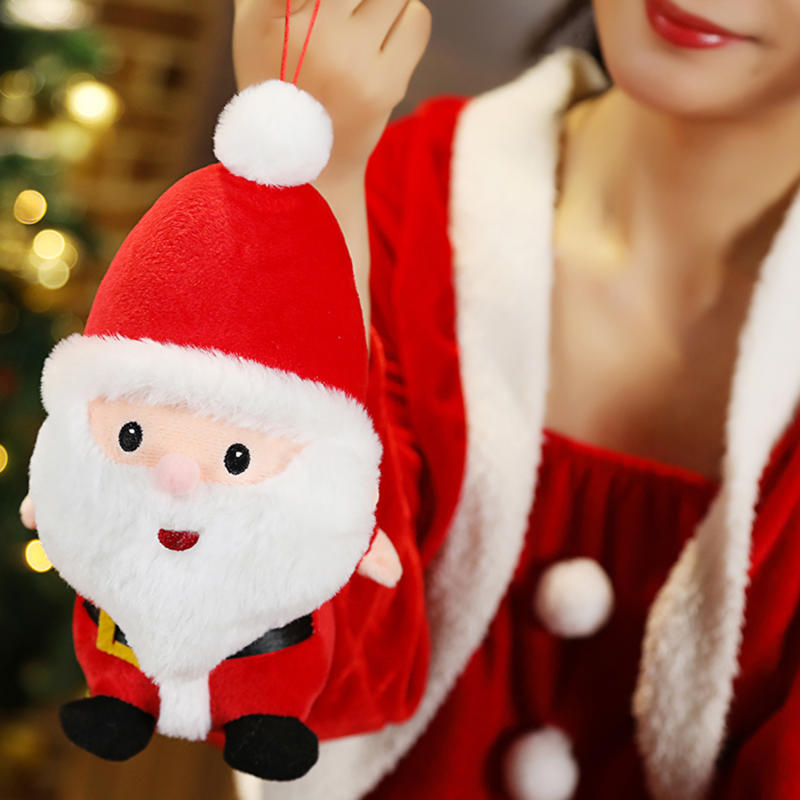 Cute Santa Snowman Elk Doll Ornament Christmas Plush Toy Doll Xms Holiday Decoration Gift