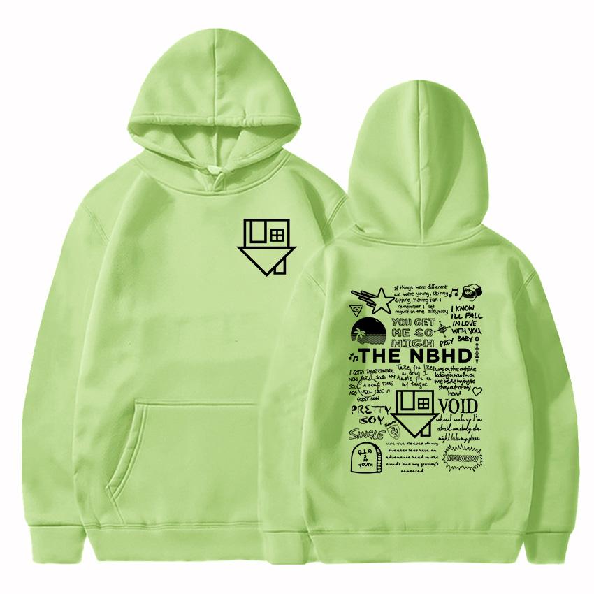 Уличная одежда унисекс хип-хоп графические толстовки с капюшоном The Neighborhood NBHD Band Printing Толстовки мужские с длинным рукавом зимние топы
