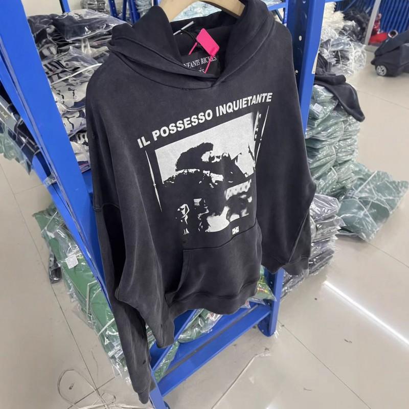 Unisex Oversized Hooded Sweatshirt Streetwear Cotton Blend Loose Fit Casual